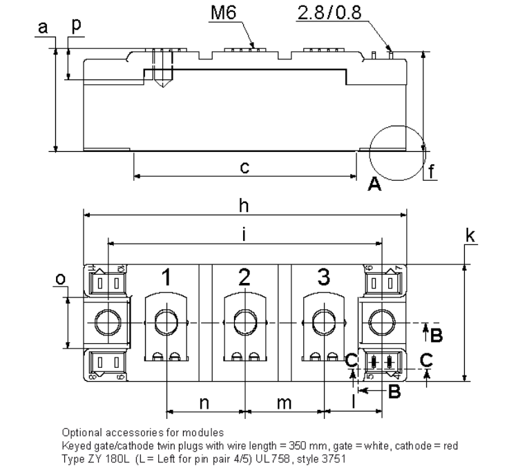 MCD132-08IO1 Package Outline
